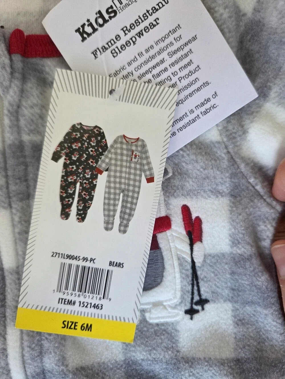 Bundle Carter's Boys PJs 6M Footie Pajama Kids Headquarters Football Space Sleep